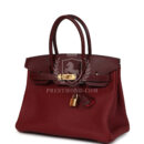 Hermes Birkin 30 Rouge H Verso Sombrero and Clemence Touch GHW