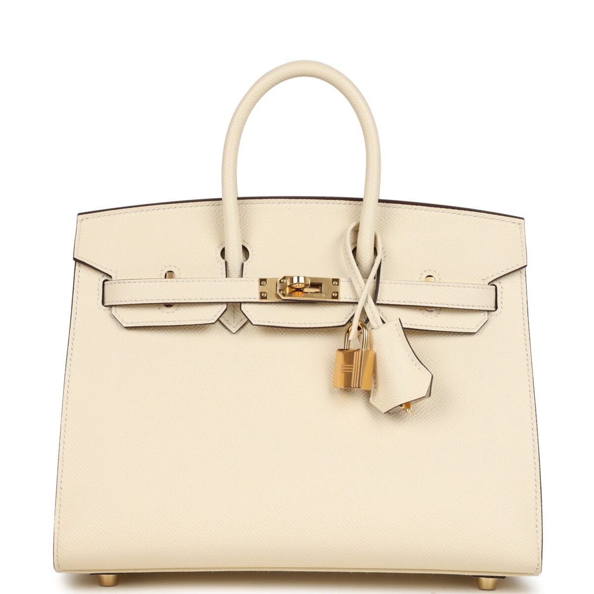 Hermes Birkin Sellier 25 Nata Epsom GHW