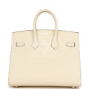 Hermes Birkin Sellier 25 Nata Epsom GHW
