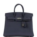 Hermes Birkin 25 Bleu Nuit Togo PHW