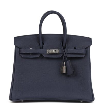 Hermes Birkin 25 Bleu Nuit Togo PHW