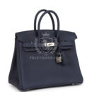 Hermes Birkin 25 Bleu Nuit Togo PHW