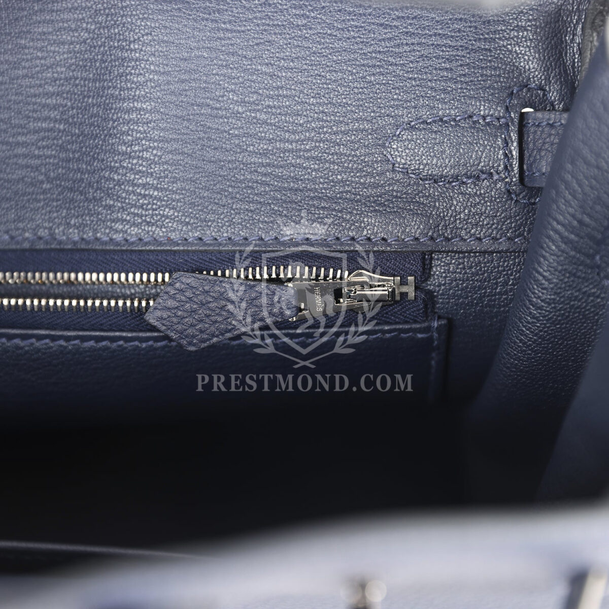 Hermes Birkin 25 Bleu Nuit Togo PHW — изображение 9