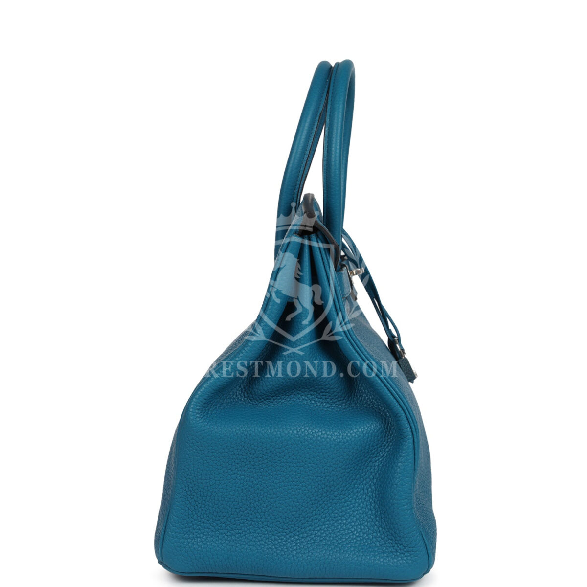 Hermes Birkin 35 Bleu Izmir Verso Clemence PHW — изображение 3