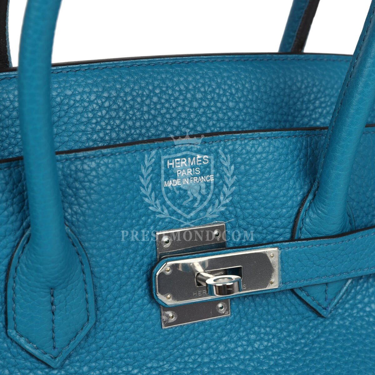 Hermes Birkin 35 Bleu Izmir Verso Clemence PHW — изображение 7