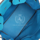 Hermes Birkin 35 Bleu Izmir Verso Clemence PHW