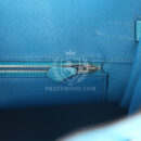 Hermes Birkin 35 Bleu Izmir Verso Clemence PHW