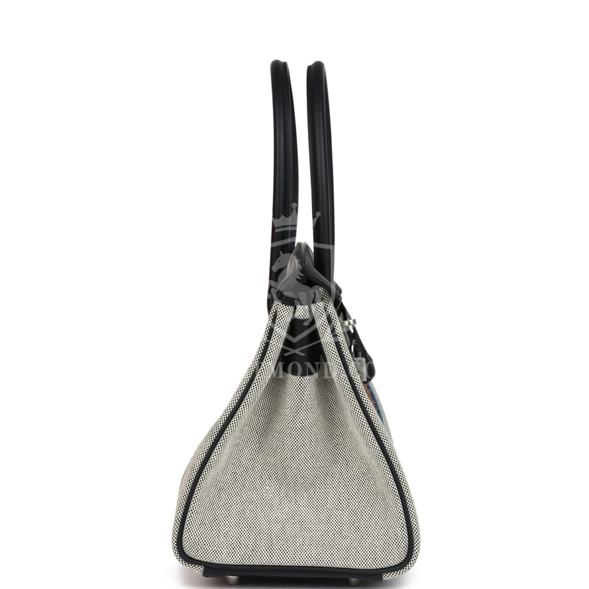 Hermes Shoulder Birkin Light 39 Multicolor Toile and Black Swift PHW — изображение 3