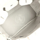 Hermes Birkin Club 35 White and Gris Perle Clemence and Sanguine Lizard PHW