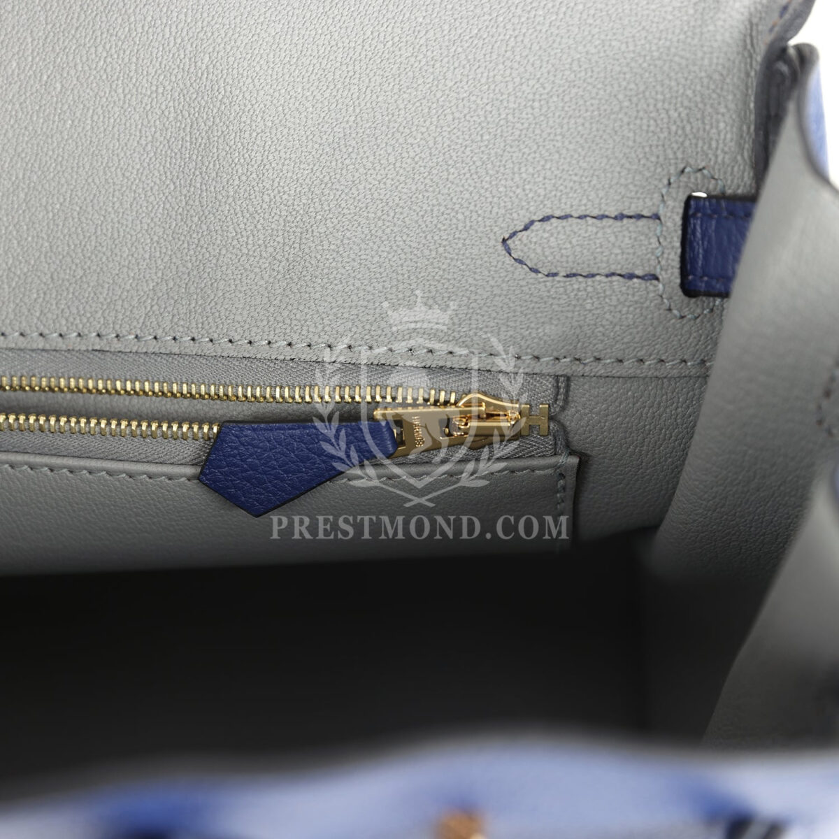 Hermes Birkin 25 Bleu Saphir Verso Novillo GHW — изображение 9