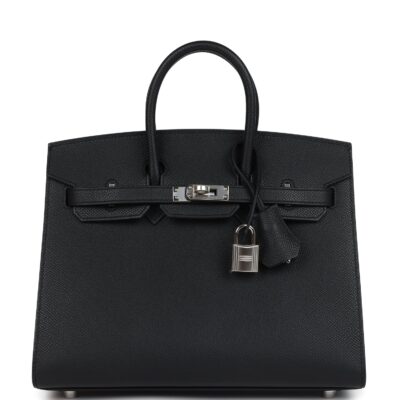 Hermes Birkin Sellier 25 Black Epsom PHW