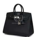 Hermes Birkin Sellier 25 Black Epsom PHW