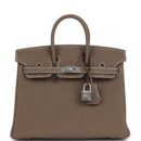 Hermes Birkin 25 Etoupe Togo Brushed PHW