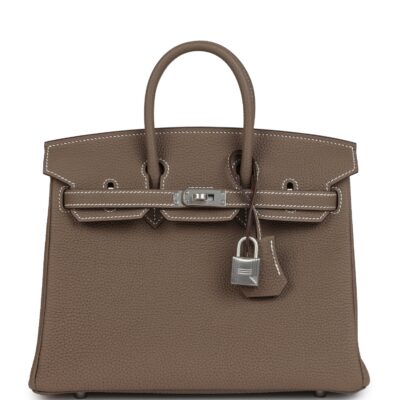 Hermes Birkin 25 Etoupe Togo Brushed PHW
