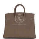 Hermes Birkin 25 Etoupe Togo Brushed PHW