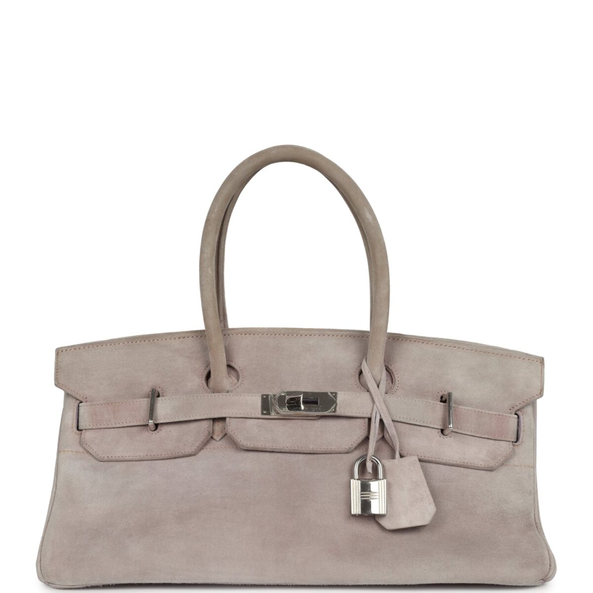 Vintage Hermes Shoulder Birkin 42 JPG Lilac Doblis PHW