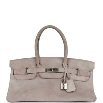 Vintage Hermes Shoulder Birkin 42 JPG Lilac Doblis PHW