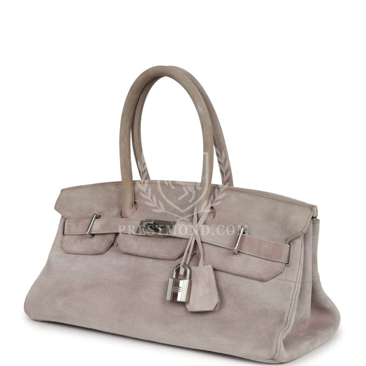 Vintage Hermes Shoulder Birkin 42 JPG Lilac Doblis PHW — изображение 5