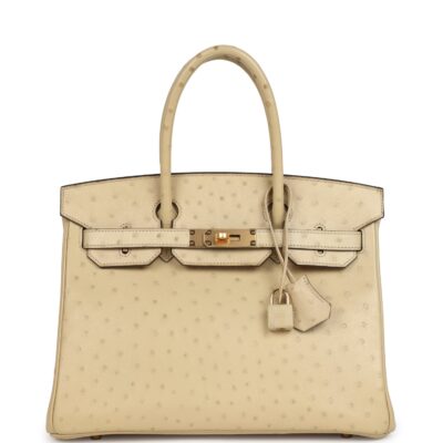 Hermes Birkin 30 Parchemin Ostrich GHW