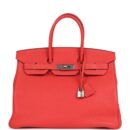Hermes Birkin 35 Rose Jaipur Clemence PHW