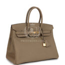 Hermes Birkin 35 Beige Marfa Togo GHW