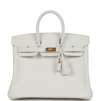 Hermes Birkin 25 New White Swift GHW