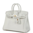 Hermes Birkin 25 New White Swift GHW