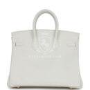 Hermes Birkin 25 New White Swift GHW