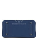 Hermes Birkin 25 Bleu Tie Togo PHW