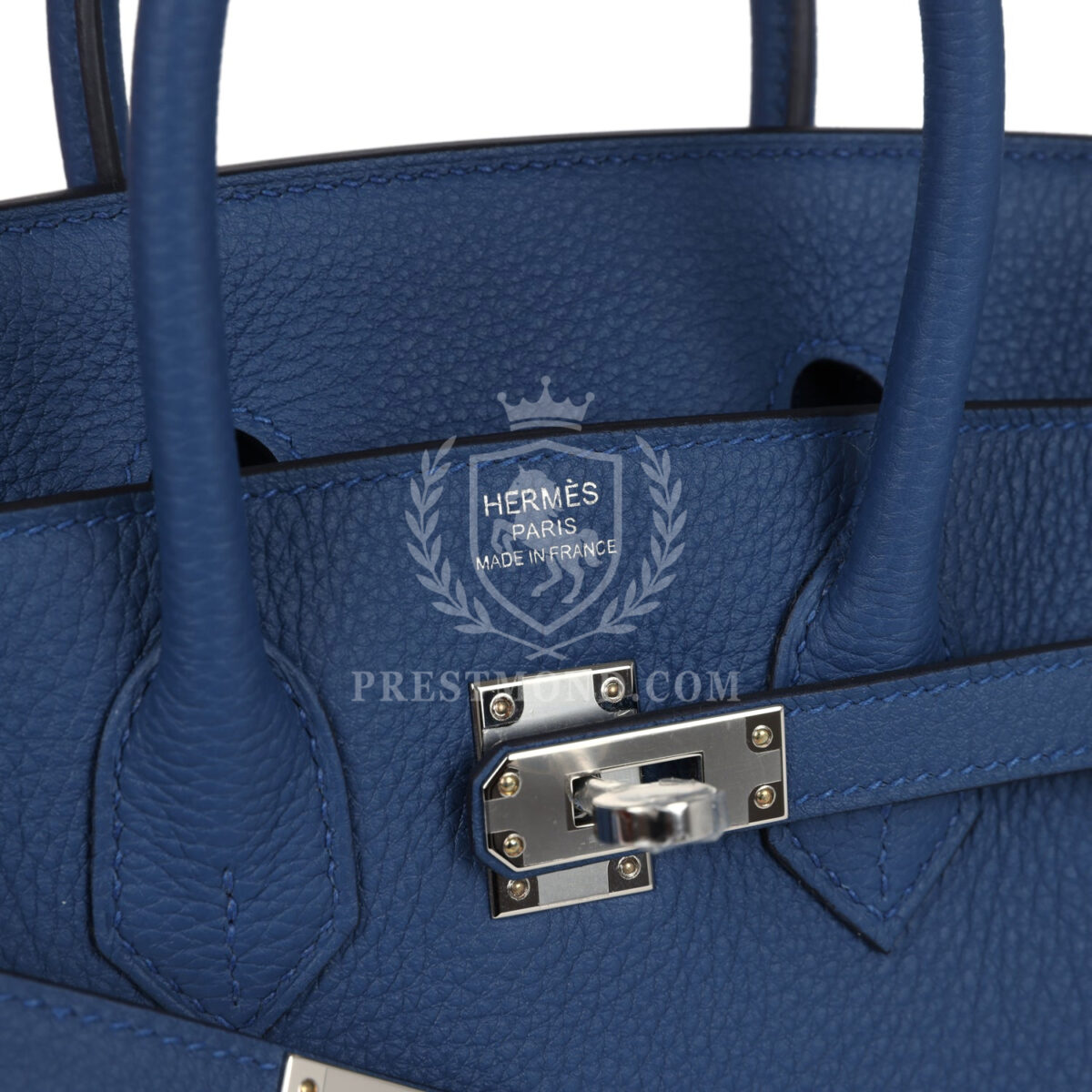 Hermes Birkin 25 Bleu Tie Togo PHW — изображение 7