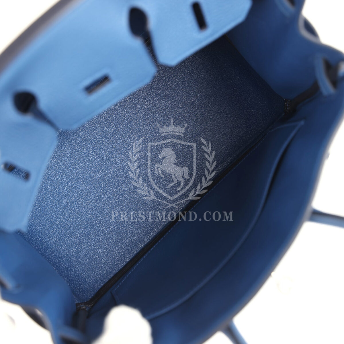 Hermes Birkin 25 Bleu Tie Togo PHW — изображение 8