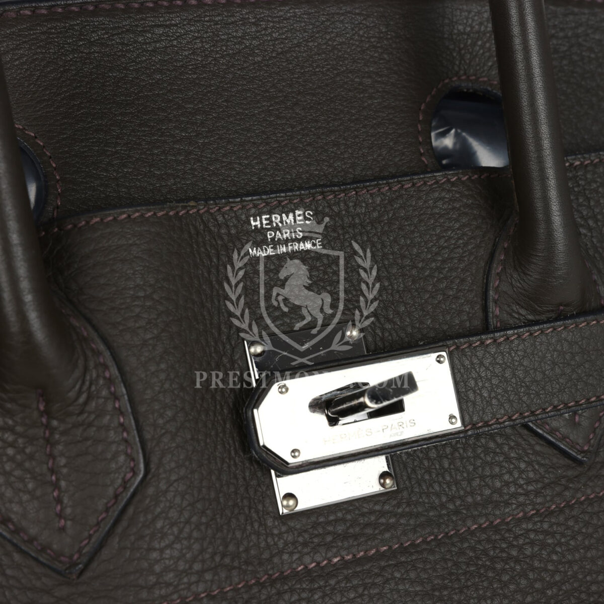 Vintage Hermes Shoulder Birkin 42 JPG Vert Olive Clemence PHW — изображение 7