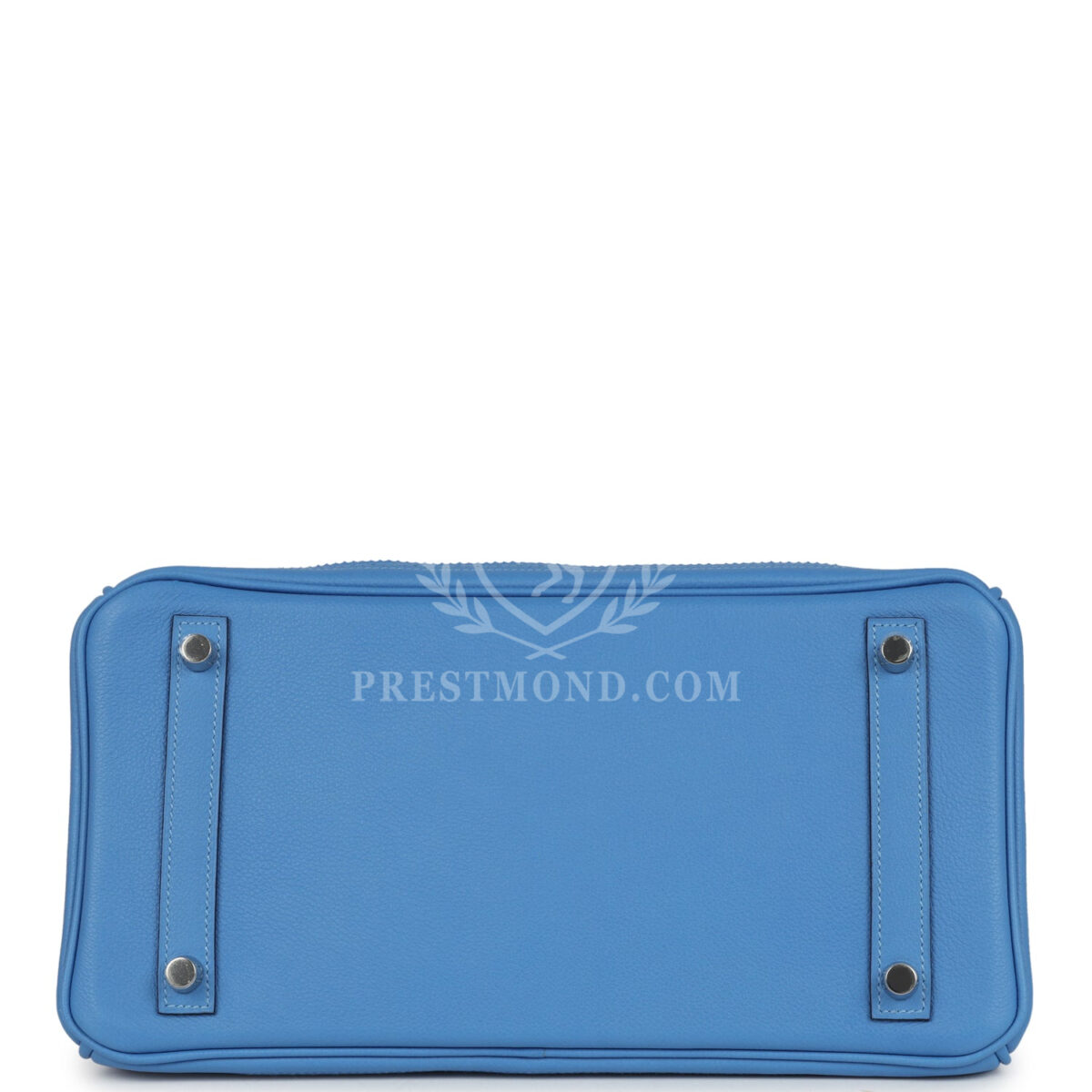 Hermes Birkin 30 Ghillies Bleu Paradise Clemence and Evercolor PHW — изображение 6