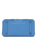 Hermes Birkin 30 Ghillies Bleu Paradise Clemence and Evercolor PHW