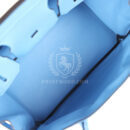 Hermes Birkin 30 Ghillies Bleu Paradise Clemence and Evercolor PHW