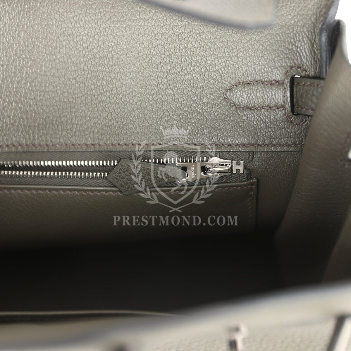 Hermes Birkin 25 Vert de Gris Togo PHW — изображение 9