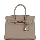 Hermes Birkin 30 Gris Tourterelle Togo GHW