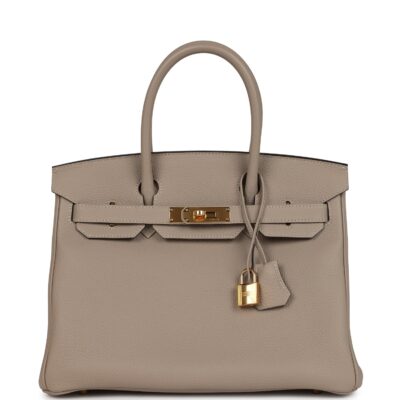 Hermes Birkin 30 Gris Tourterelle Togo GHW