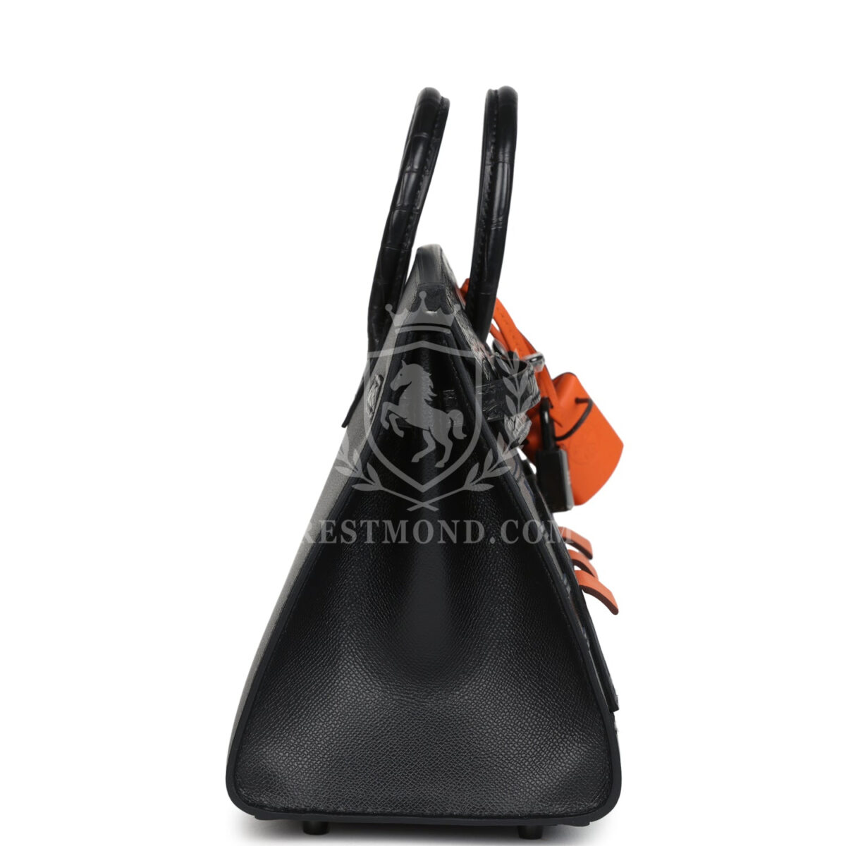 Hermes "Midnight" Faubourg Birkin Sellier 20 BHW Matte Alligator BHW — изображение 3