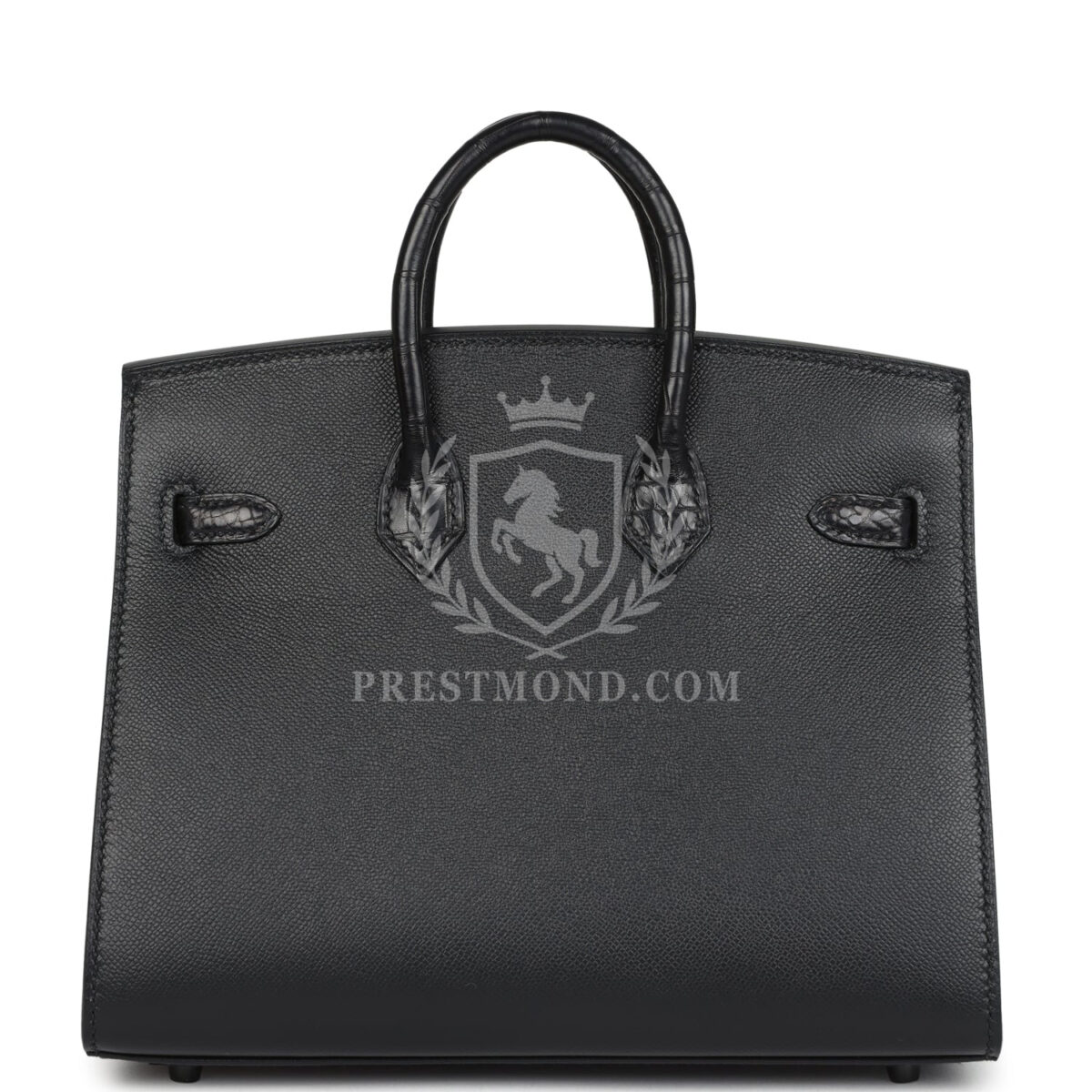 Hermes "Midnight" Faubourg Birkin Sellier 20 BHW Matte Alligator BHW — изображение 4