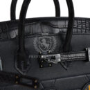 Hermes "Midnight" Faubourg Birkin Sellier 20 BHW Matte Alligator BHW