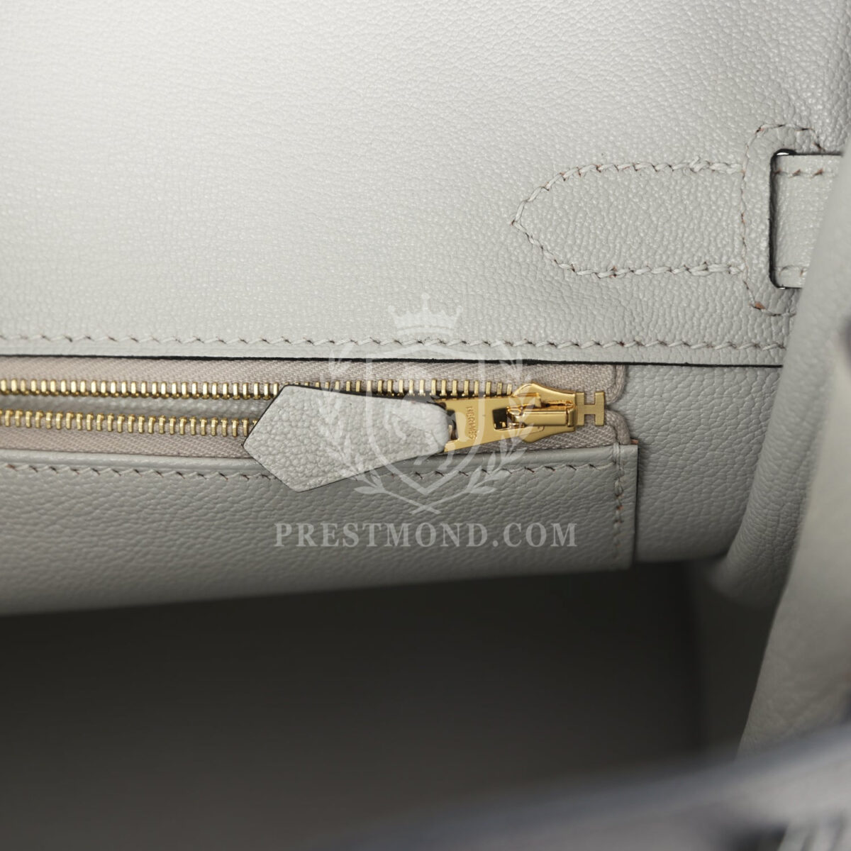 Hermes Special Order (HSS) Birkin 30 Black and Gris Perle Chevre Mysore Brushed GHW — изображение 9