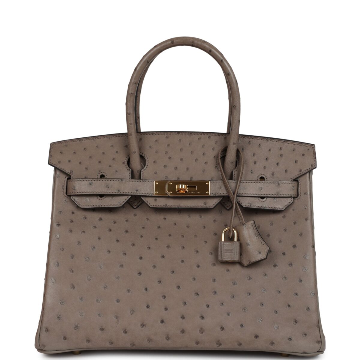 Hermes Birkin 30 Gris Asphalte Ostrich GHW
