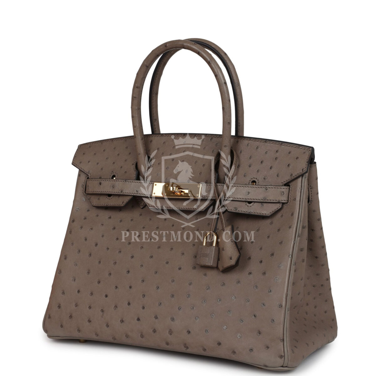Hermes Birkin 30 Gris Asphalte Ostrich GHW — изображение 5