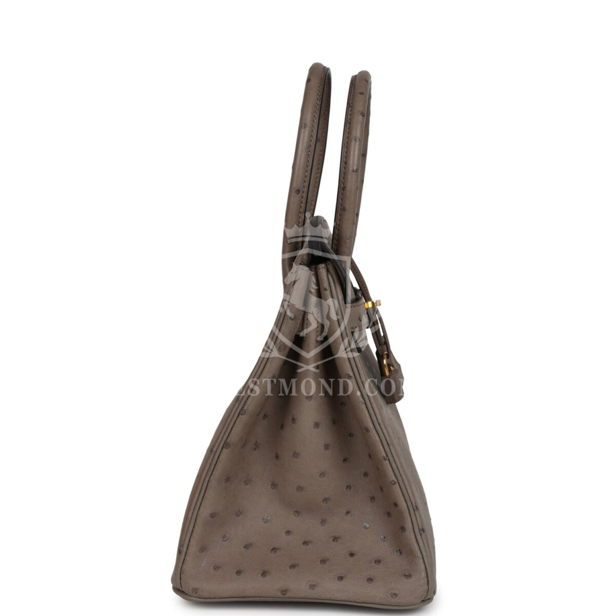 Hermes Birkin 30 Gris Asphalte Ostrich GHW — изображение 3