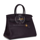Hermes Birkin 35 Raisin Clemence GHW