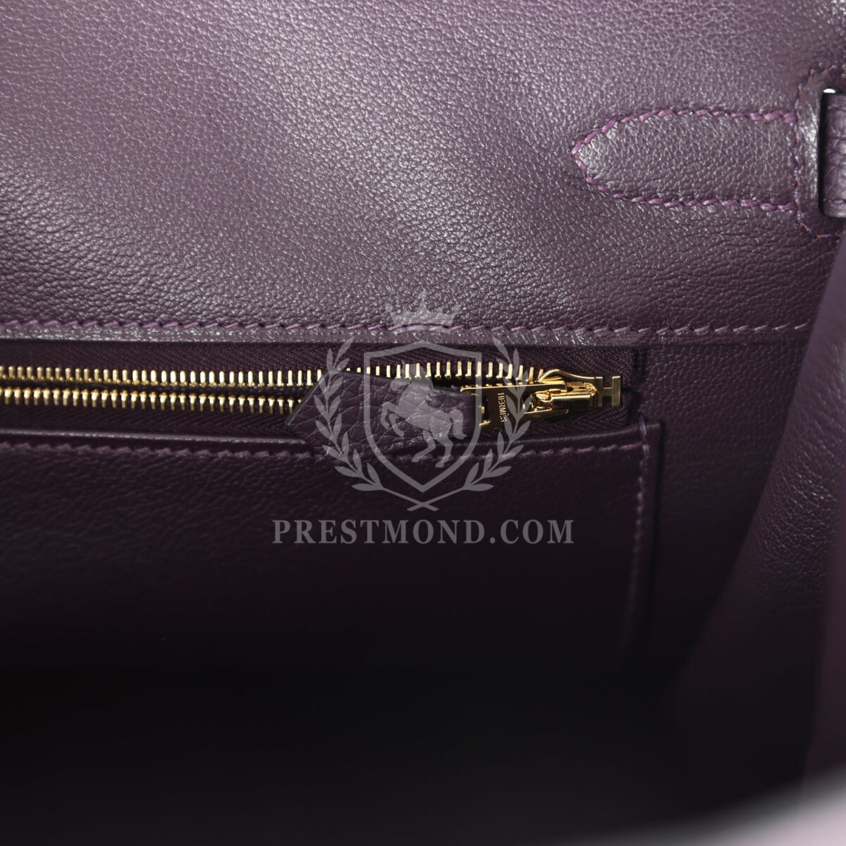 Hermes Birkin 35 Raisin Clemence GHW — изображение 9