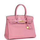Hermes Special Order (HSS) Birkin 30 Bubblegum Verso Chèvre Brushed GHW