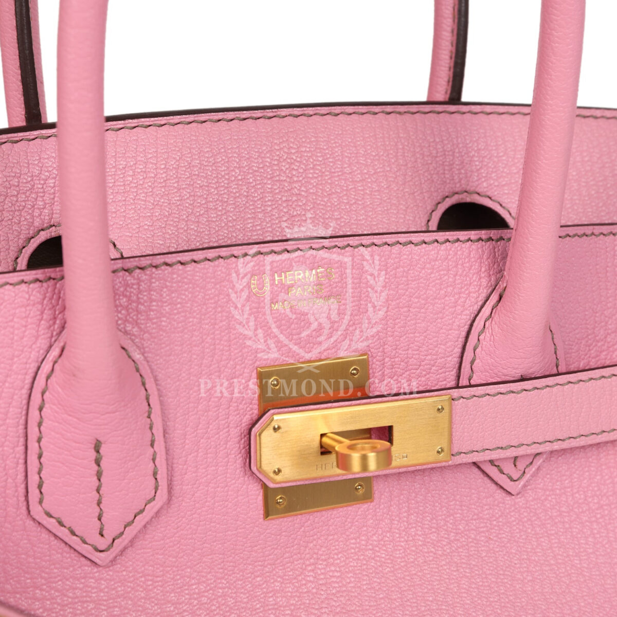 Hermes Special Order (HSS) Birkin 30 Bubblegum Verso Chèvre Brushed GHW — изображение 7