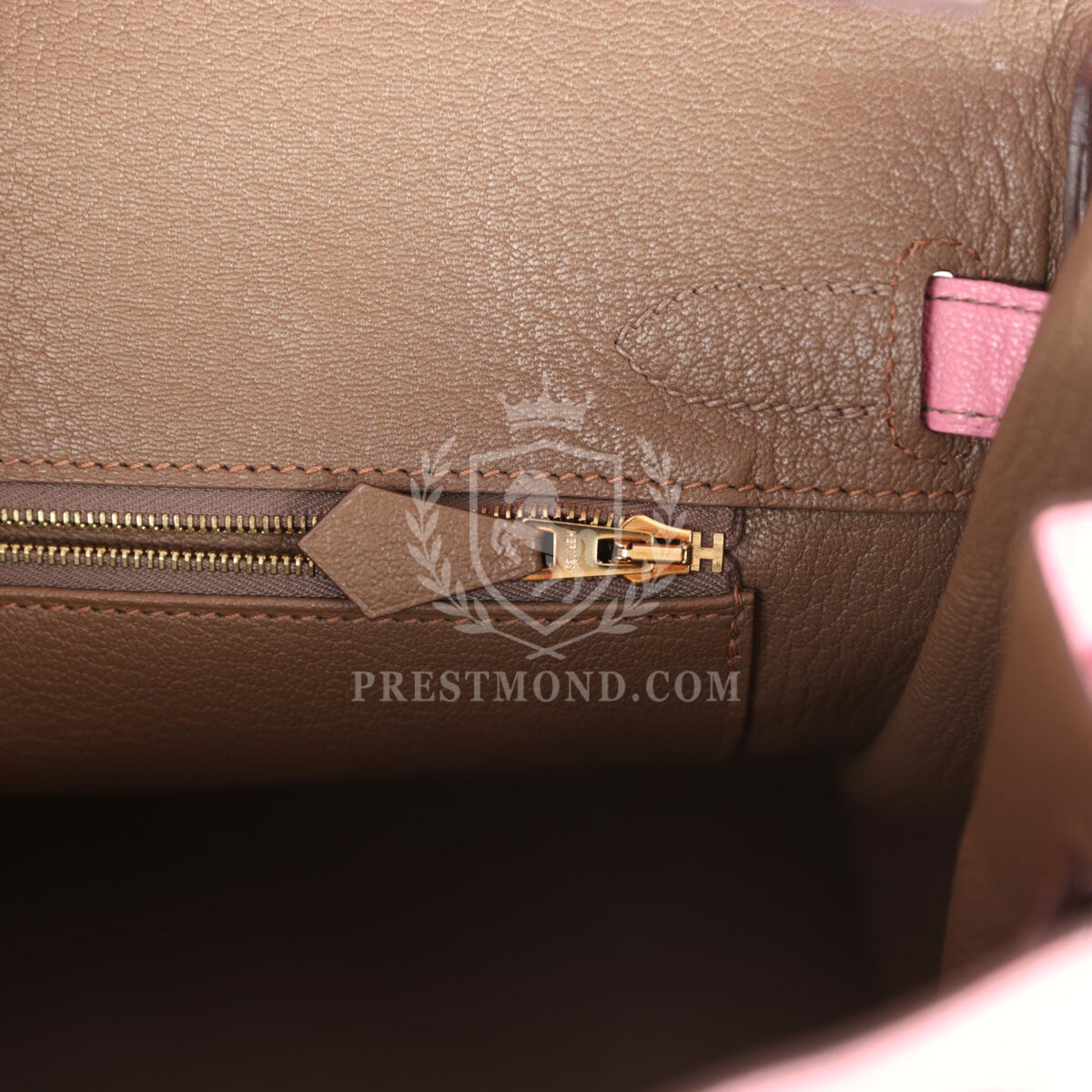 Hermes Special Order (HSS) Birkin 30 Bubblegum Verso Chèvre Brushed GHW — изображение 9